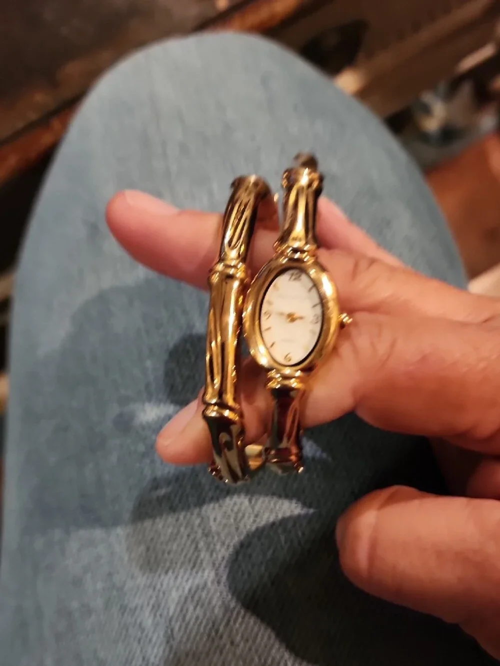 Mainline Gold Women's Bracelet Watch Set